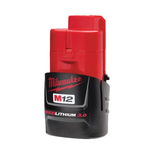 Milwaukee® M12™ REDLITHIUM™ 48-11-2420 Compact Rechargeable Cordless Battery Pack, 2 Ah Lithium-Ion Battery, 12 VDC Charge, For Use With M12™ Cordless Power Tool